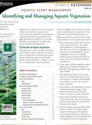 Aquatic Plant Management: Identifying and Managing Aquatic Vegetation