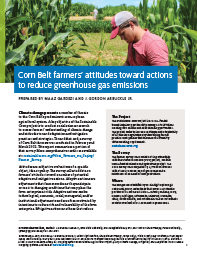 Corn Belt Farmers' Attitudes Toward Actions to Reduce Greenhouse Gas Emissions