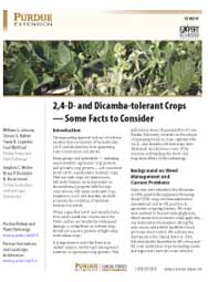 2,4-D- and Dicamba-tolerant Crops - Some Facts to Consider