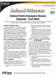 Indiana Poultry Emergency Disease Response - Fact Sheet