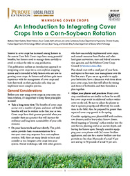 Managing Cover Crops: An Introduction to Integrating Cover Crops Into a Corn-Soybean Rotation