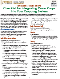 Managing Cover Crops: Checklist for Integrating Cover Crops Into Your Cropping System