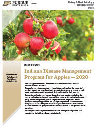Indiana Disease Management Program for Apples