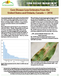 Corn Disease Management: Corn Disease Loss Estimates From the United States and Ontario, Canada - 2016