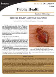 Bed Bugs: Biology and Public Health Risk