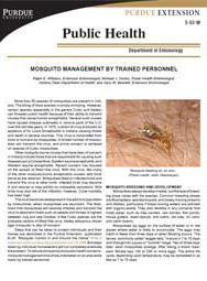 Mosquito Management by Trained Personnel