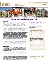 Defining Rural Indiana - The First Step