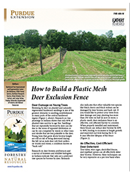 How to Build a Plastic Mesh Deer Exclusion Fence