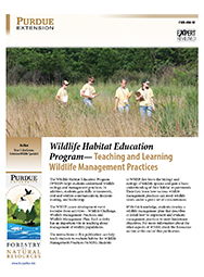 Wildlife Habitat Education Program - Teaching and Learning Wildlife Management Practices