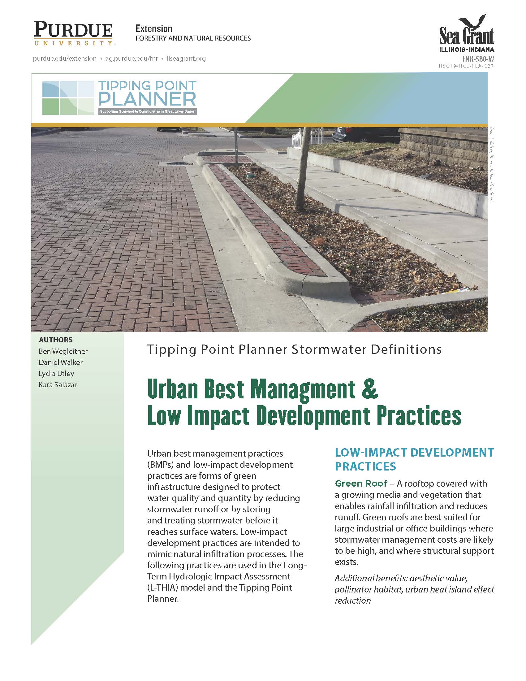 Urban Best Management & Low Impact Development Practices
