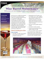 Commercial Winemaking Production Series: Wine Barrel Maintenance