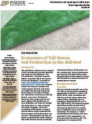 Economics of Tall Fescue Sod Production in the Midwest