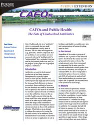 CAFOs and Public Health: The Fate of Unabsorbed Antibiotics