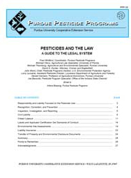 Pesticides and the Law: A Guide To The Legal System
