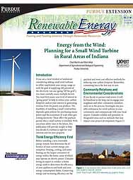 Energy from the Wind: Planning a Small Wind Turbine for Rural Areas of Indiana 