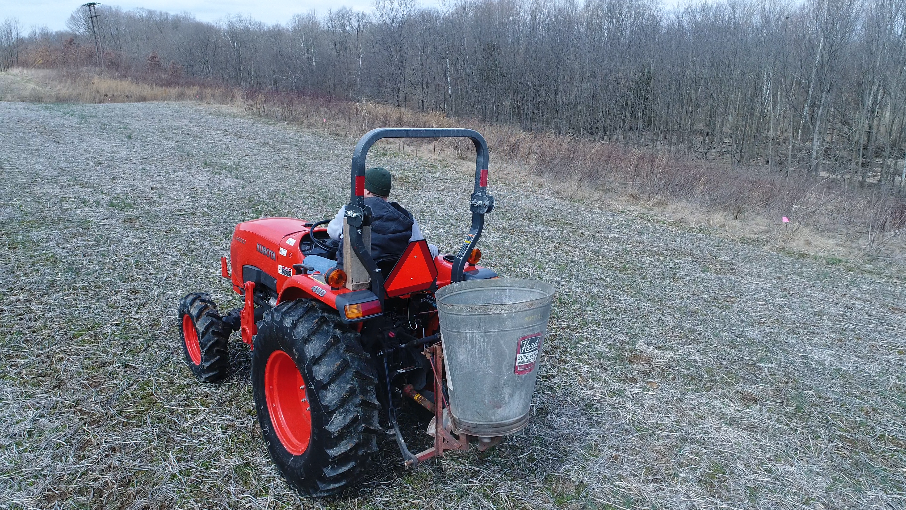 Frost Seeding to Establish Wildlife Food Plots and Native Grass and Forb Plantings